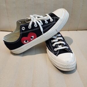CdG PLAY x Converse Men's Chuck Taylor All Star One Heart Low-Top Sneakers